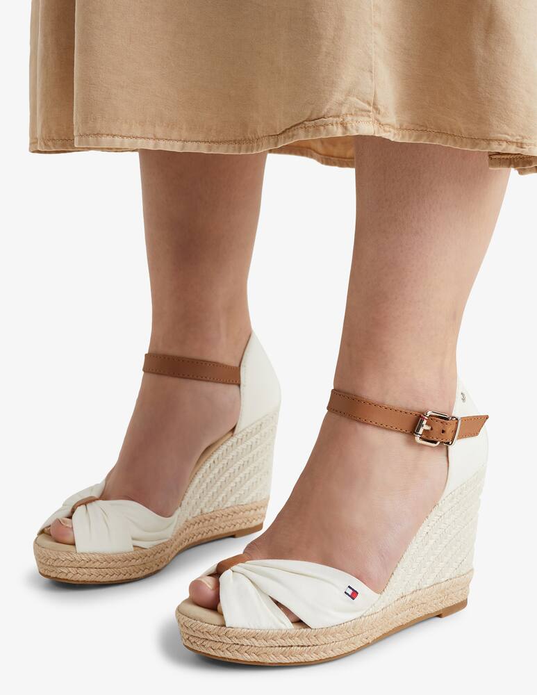 rinascente Tommy Hilfiger Basic open toe high wedge espadrillas
