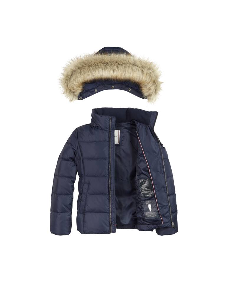 rinascente Tommy Hilfiger Piumino c/cappuccio bordo eco pelliccia