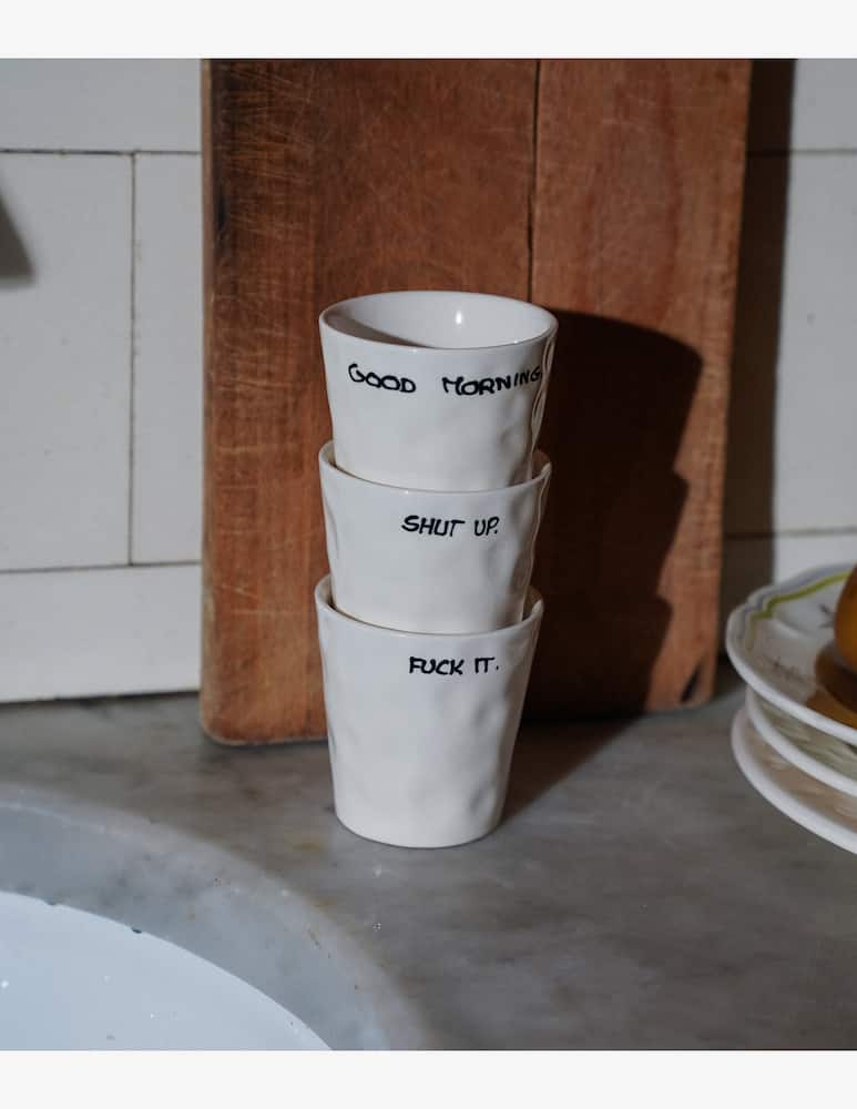 rinascente Anna+Nina Tazzina da Caffè Shut Up