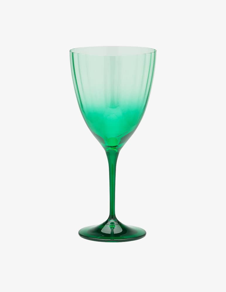 rinascente Anna+Nina Faded Green Wine Glass
