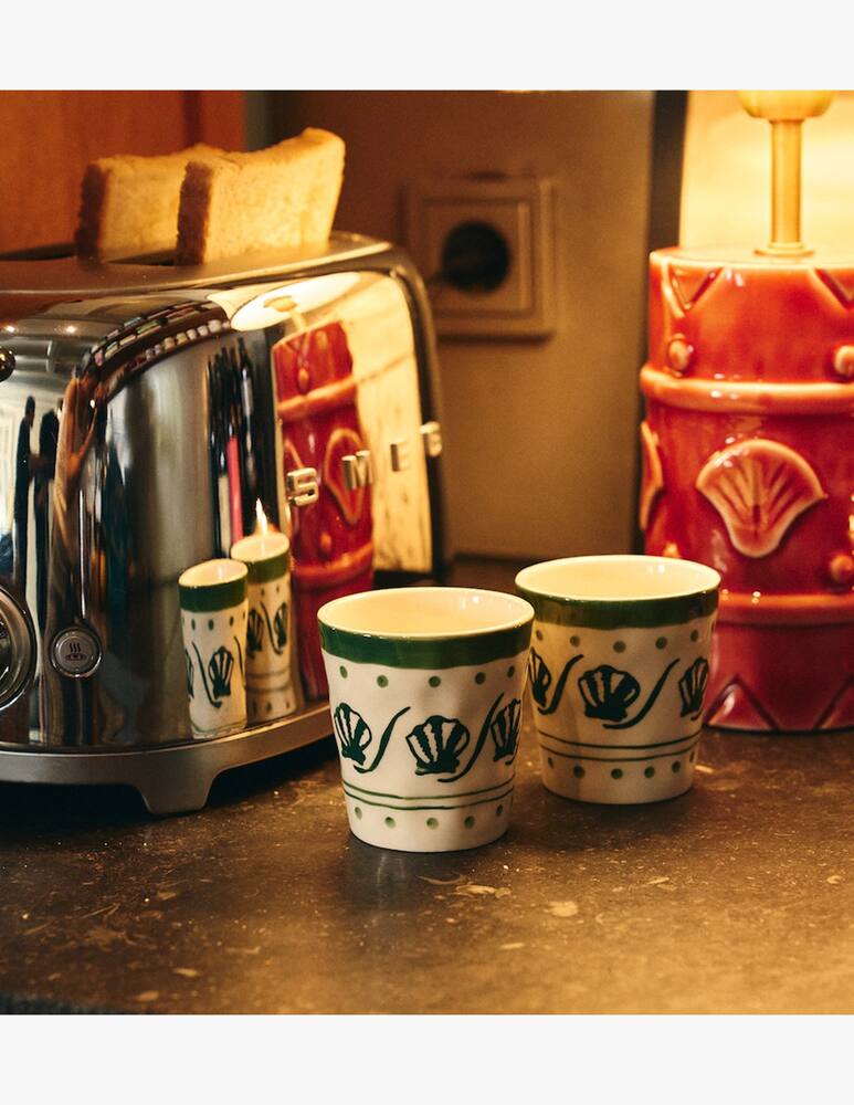 rinascente Anna+Nina Tazzina da Caffè Conchiglia Verde