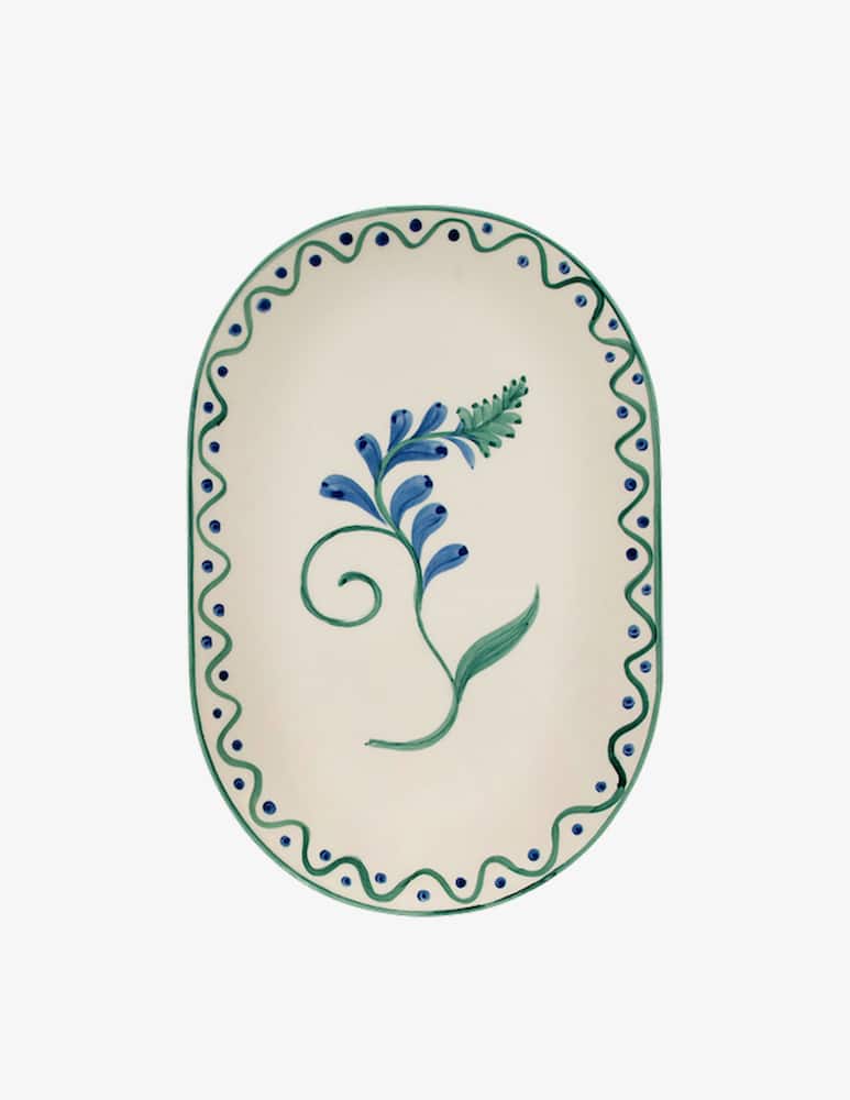 rinascente Anna+Nina Indigo Flower Serving Plate