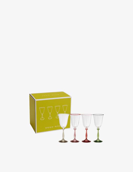 Anna+Nina - Toasts&Tales Optic Bicchiere Vino Set 4pz - €59,95