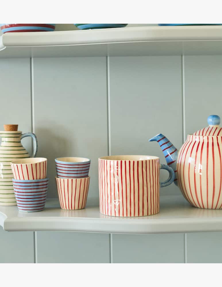 Anna+Nina Stripe Affair Tea Mug Set 2pcs - picture 2 Anna+Nina Stripe Affair Tea Mug Set 2pcs - picture 2
