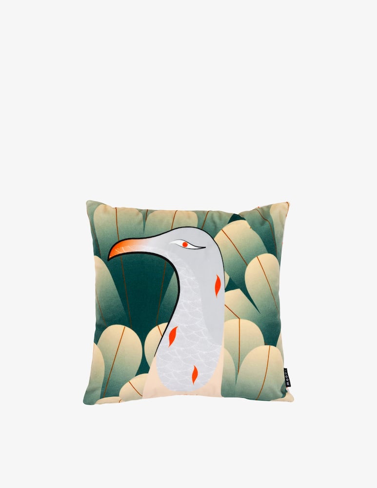 Moooi Calligraphy Bird Cuscino Multicolor - immagine 1 Moooi Calligraphy Bird Cuscino Multicolor - immagine 1