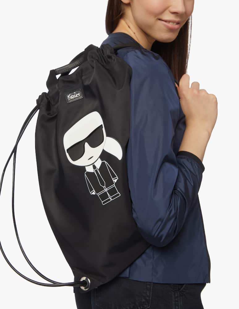 rinascente Karl Lagerfeld Ikonik Nylon Flat Zaino