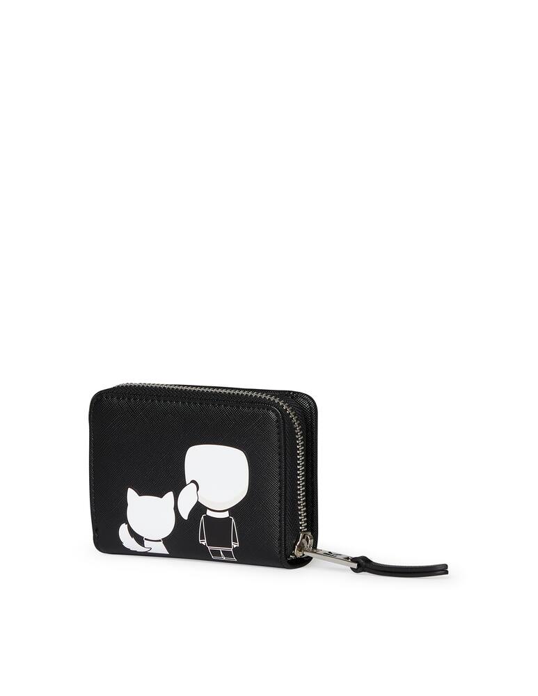 rinascente Karl Lagerfeld Ikonik Sm Folded Zip Wallet