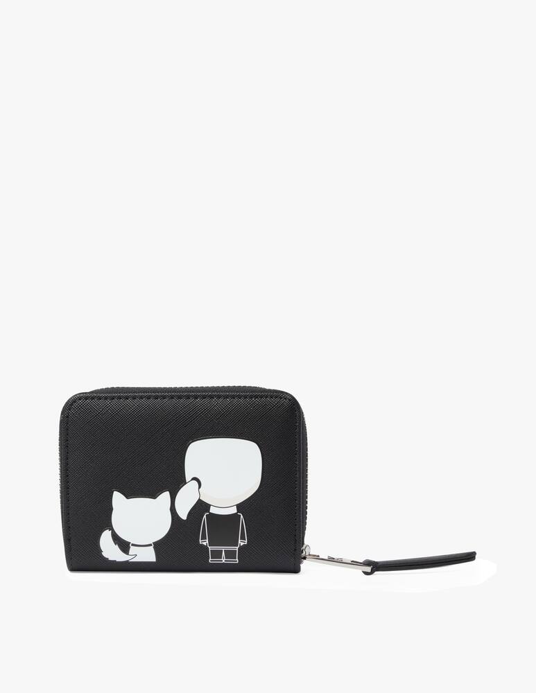 rinascente Karl Lagerfeld Portafogli zip around Ikonik S - nero