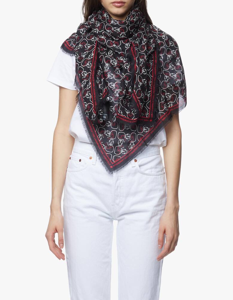 rinascente Karl Lagerfeld Ikonik Outline Sciarpa