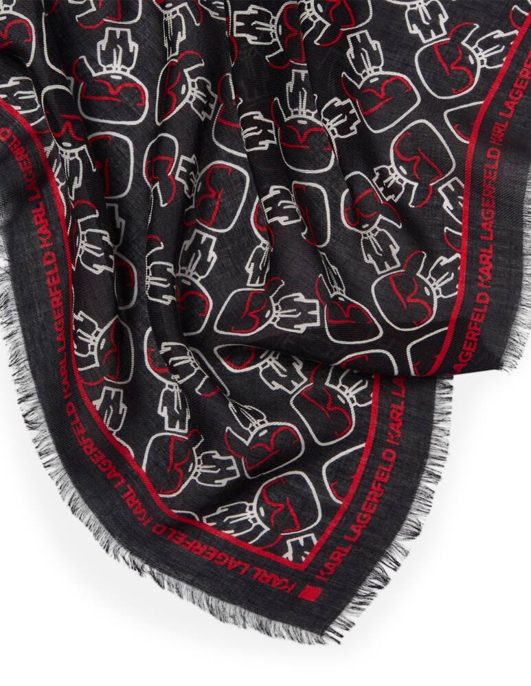 rinascente Karl Lagerfeld Ikonik Outline Sciarpa