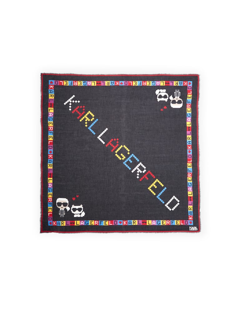rinascente Karl Lagerfeld Ikonik Pixel Scarf