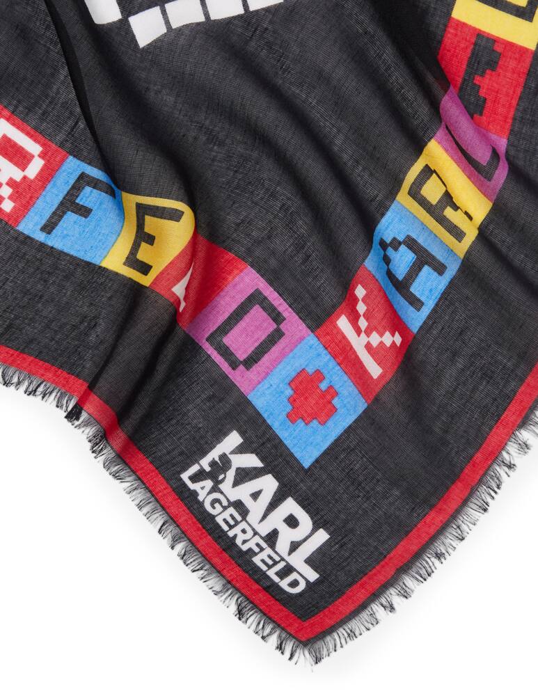 rinascente Karl Lagerfeld Ikonik Pixel Scarf