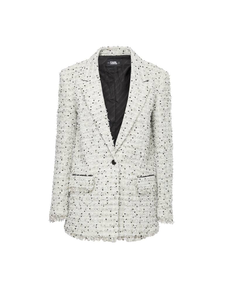 rinascente Karl Lagerfeld Long Boucle jacket