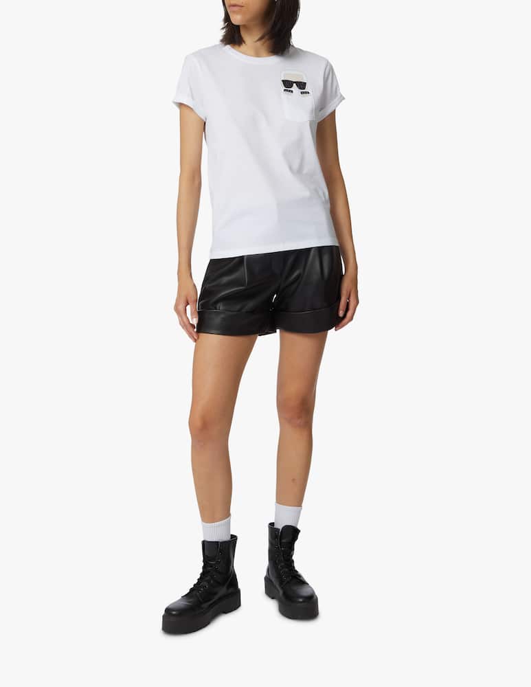 rinascente Karl Lagerfeld Cotton t-shirt Ikonik Karl with pocket