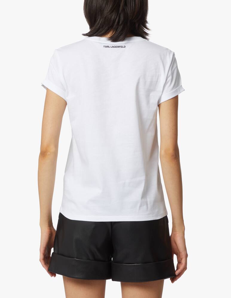 rinascente Karl Lagerfeld Cotton t-shirt Ikonik Karl with pocket