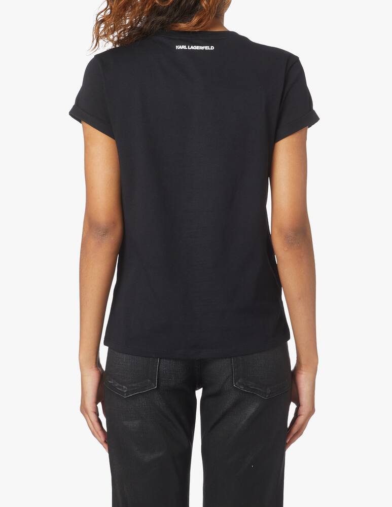 rinascente Karl Lagerfeld Karl cotton t-shirt - black