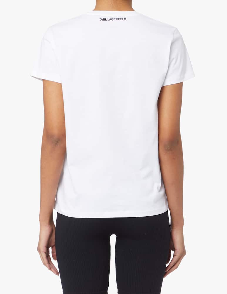 rinascente Karl Lagerfeld T-shirt in cotone - bianco
