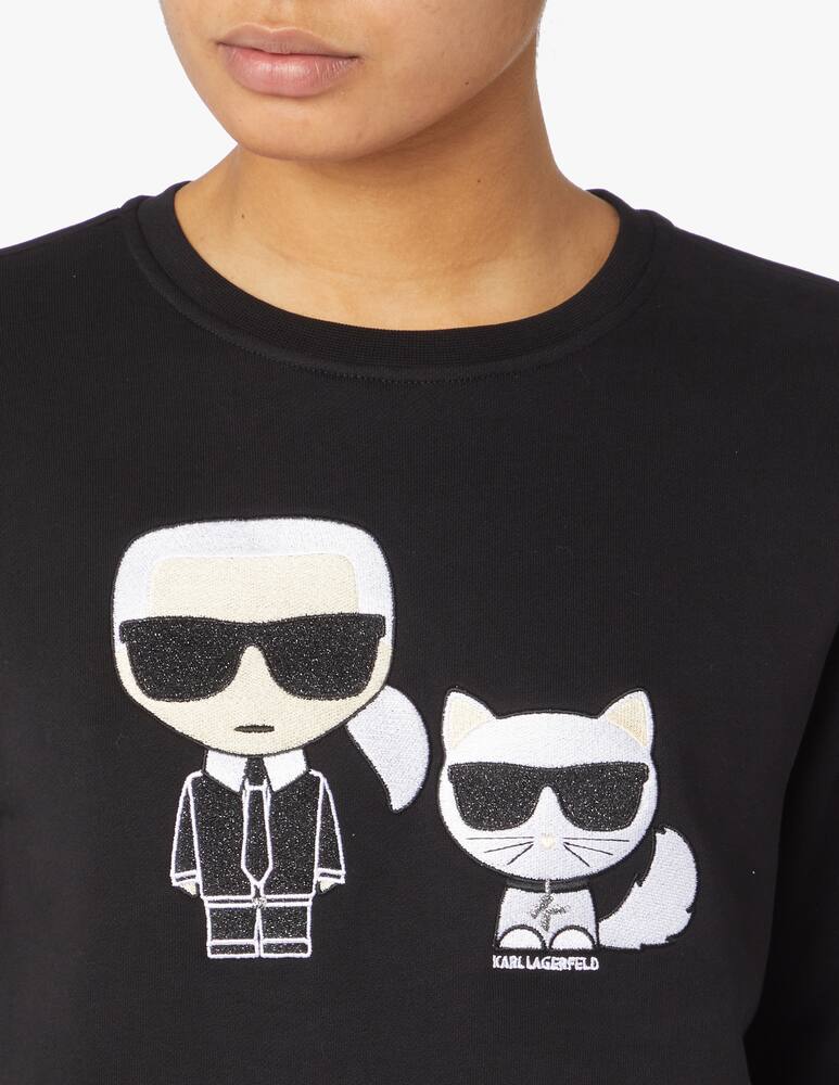 rinascente Karl Lagerfeld Cotton sweatshirt - black