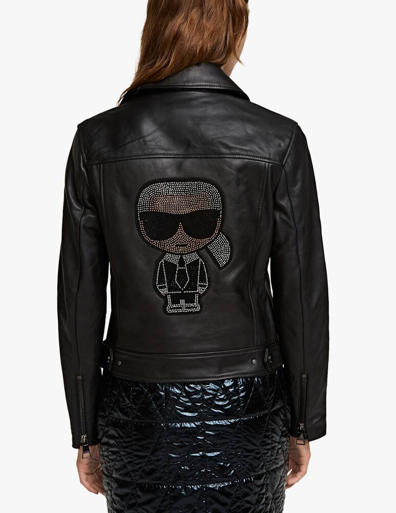 rinascente Karl Lagerfeld Giacca biker con strass