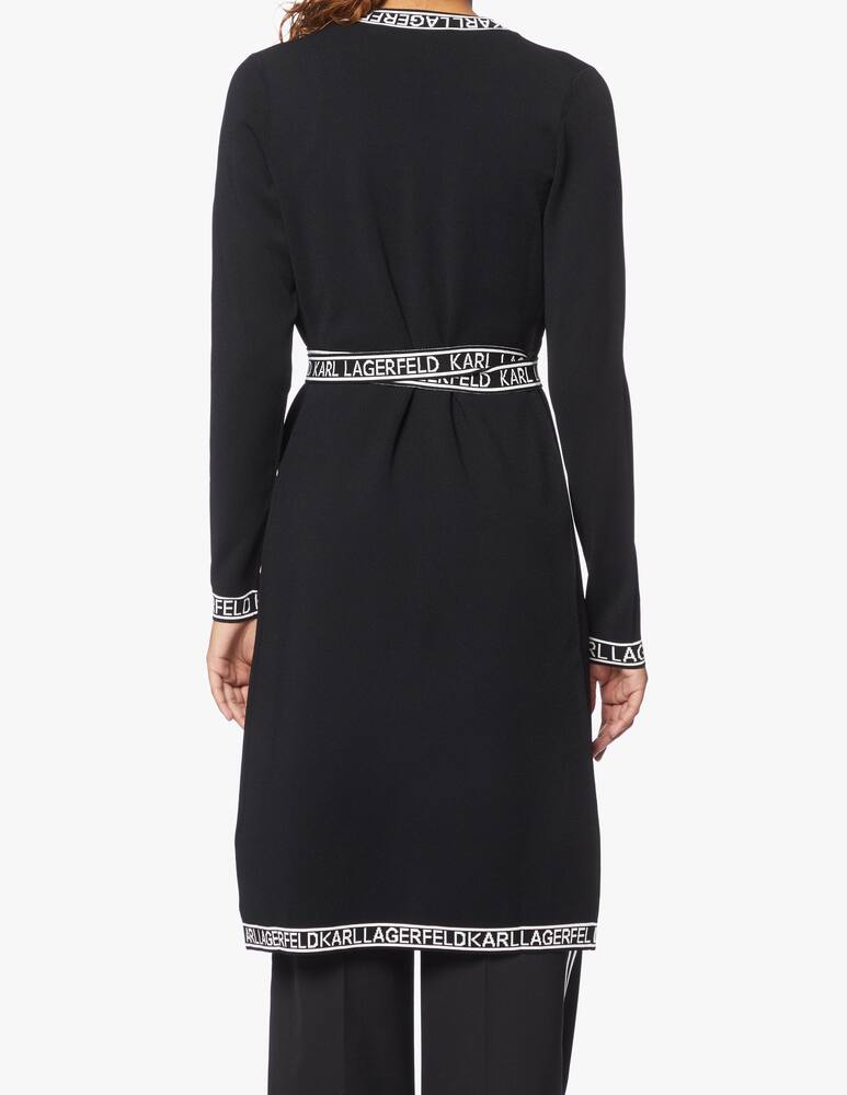 rinascente Karl Lagerfeld Viscose blend long sleeved midi dress