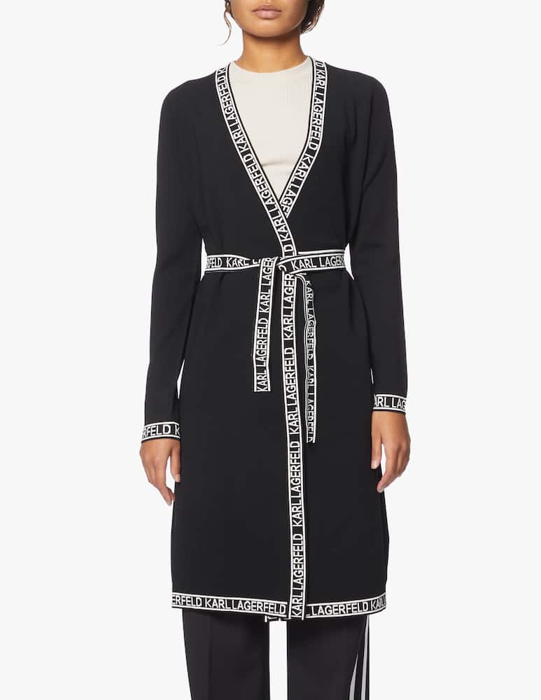 rinascente Karl Lagerfeld Viscose blend long sleeved midi dress
