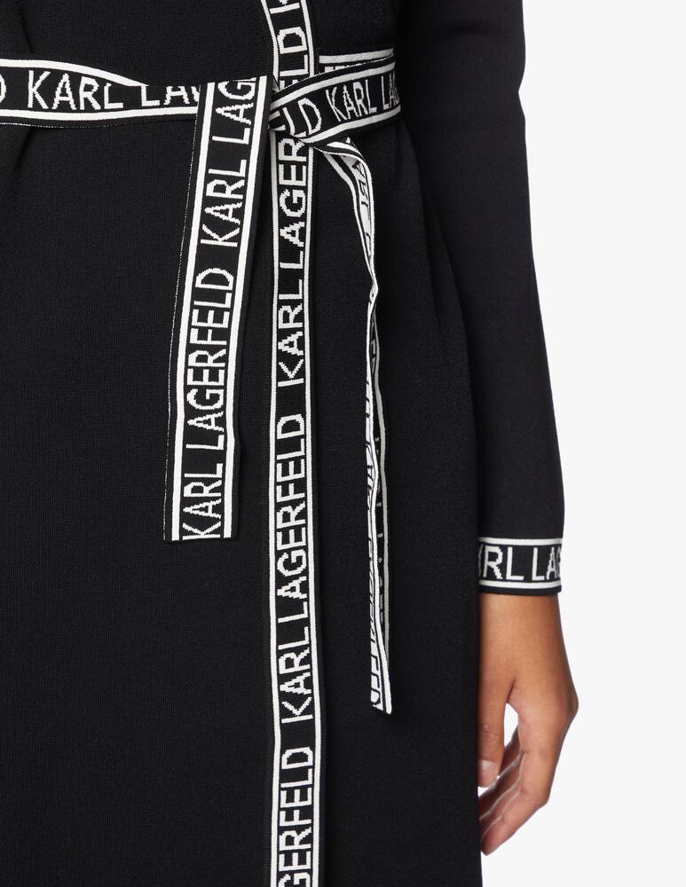 rinascente Karl Lagerfeld Viscose blend long sleeved midi dress