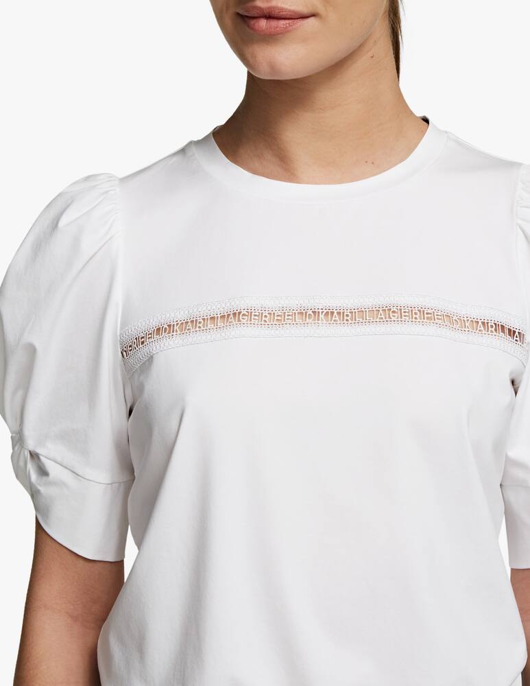rinascente Karl Lagerfeld T-shirt con maniche a sbuffo