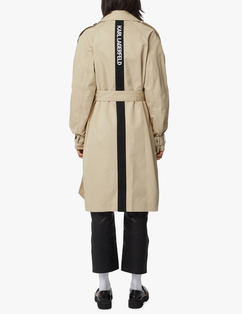rinascente Karl Lagerfeld Trench in misto cotone con nastro