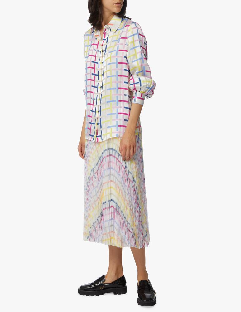 rinascente Karl Lagerfeld Silk printed Kl Check shirt