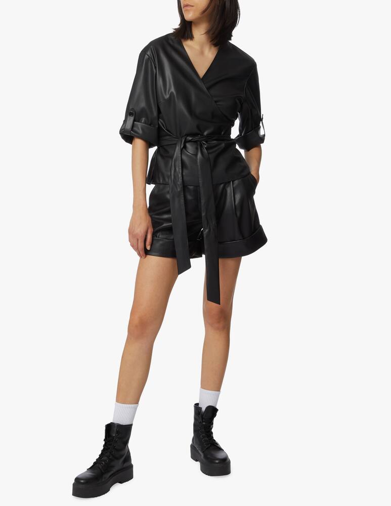 rinascente Karl Lagerfeld Faux leather shirt