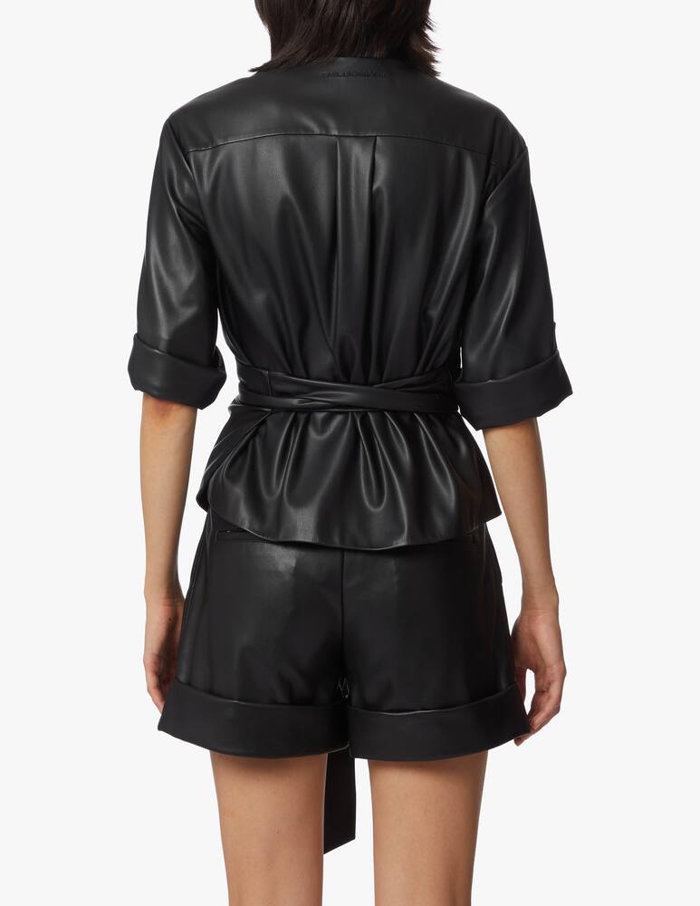 rinascente Karl Lagerfeld Faux leather shirt