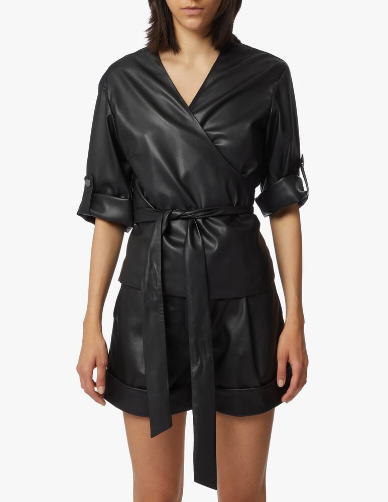 rinascente Karl Lagerfeld Faux leather shirt