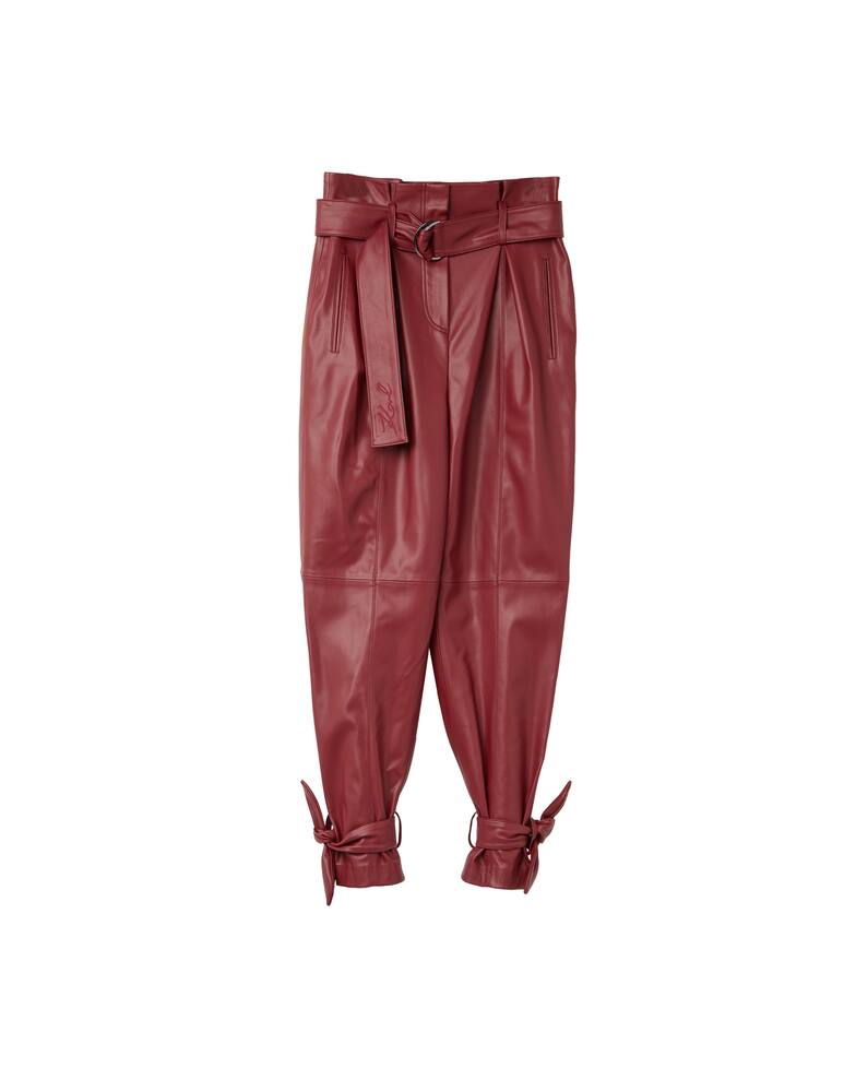 Karl Lagerfeld Pantaloni carota fit di pelle sintetica - immagine 5 Karl Lagerfeld Pantaloni carota fit di pelle sintetica - immagine 5