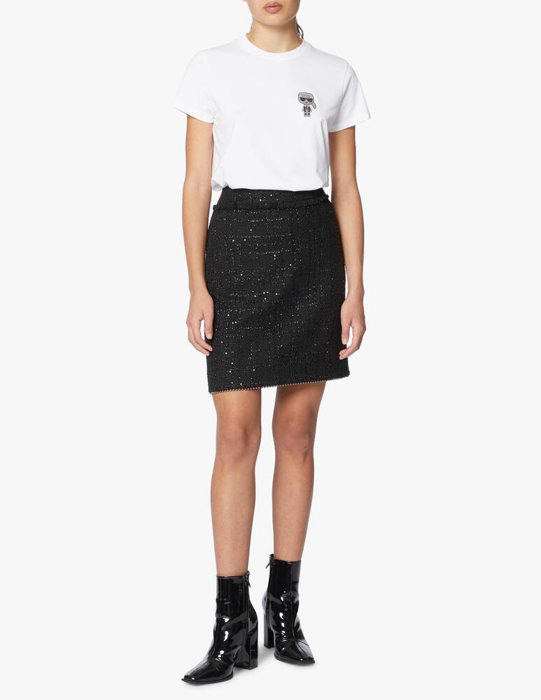rinascente Karl Lagerfeld Mini skirt Sparkle Boucle