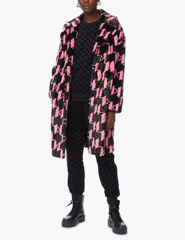 rinascente Karl Lagerfeld Faux fur coat Monogram