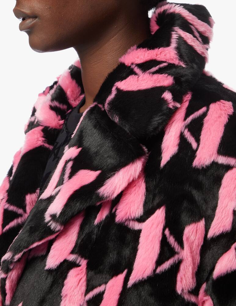 rinascente Karl Lagerfeld Faux fur coat Monogram