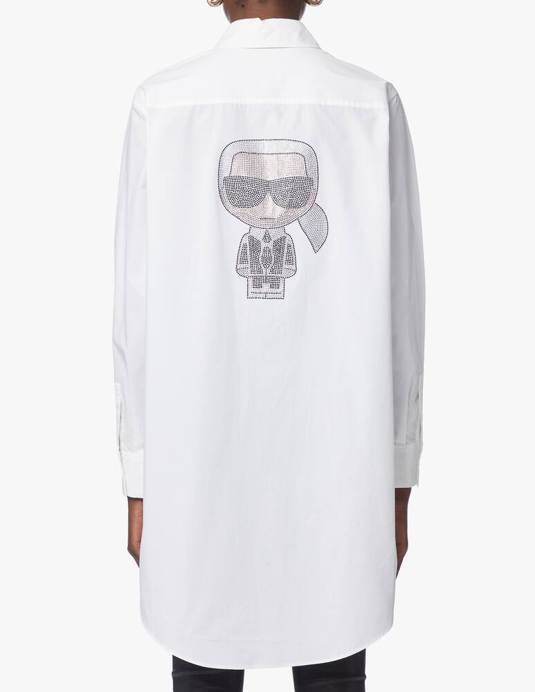 Karl Lagerfeld Cotton tunic Ikonik Rhinstone - picture 3 Karl Lagerfeld Cotton tunic Ikonik Rhinstone - picture 3