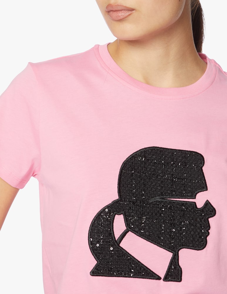 rinascente Karl Lagerfeld Cotton t-shirt Boucle Karl Profile