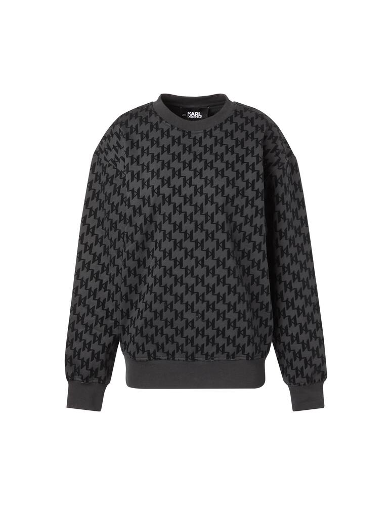 rinascente Karl Lagerfeld Felpa girocollo in cotone biologico Flock