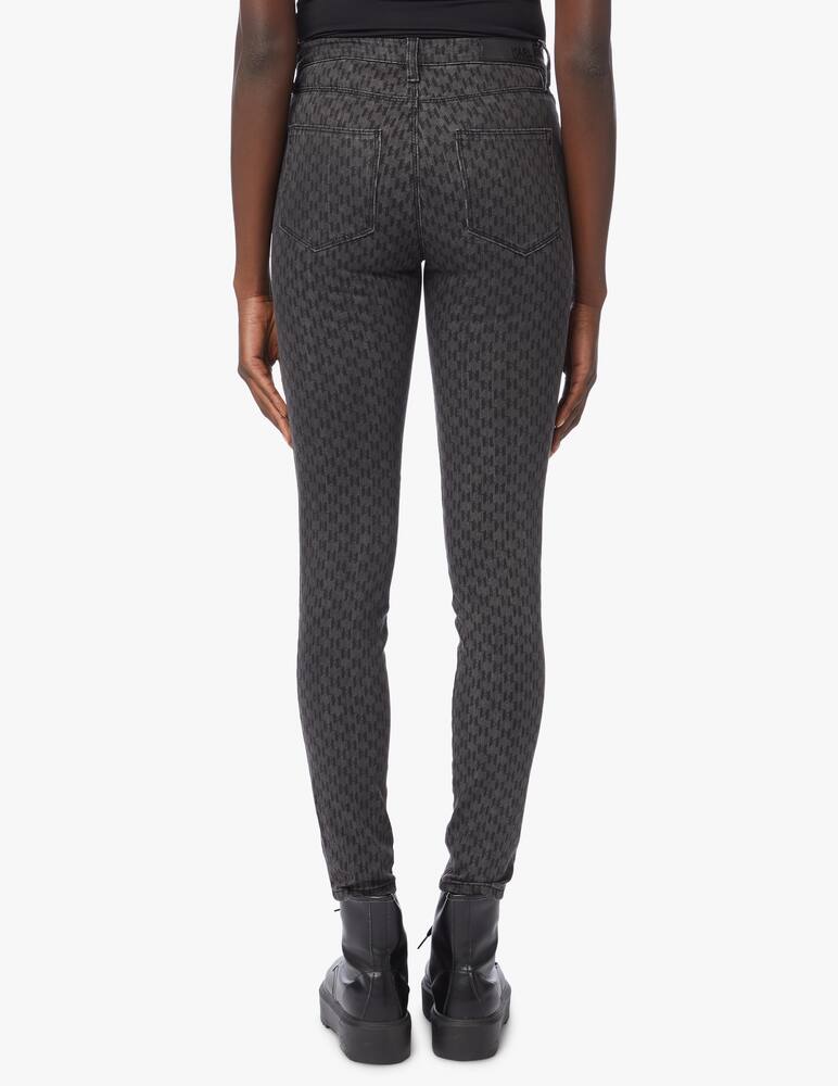 rinascente Karl Lagerfeld High rise skinny jeans monogram