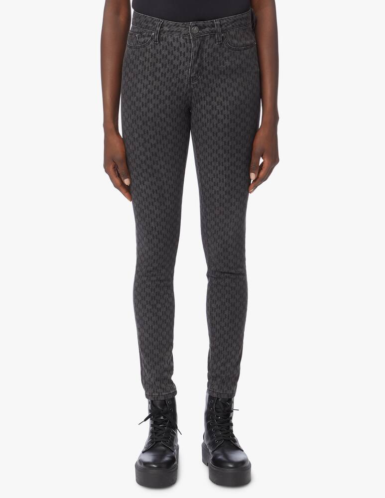 rinascente Karl Lagerfeld High rise skinny jeans monogram