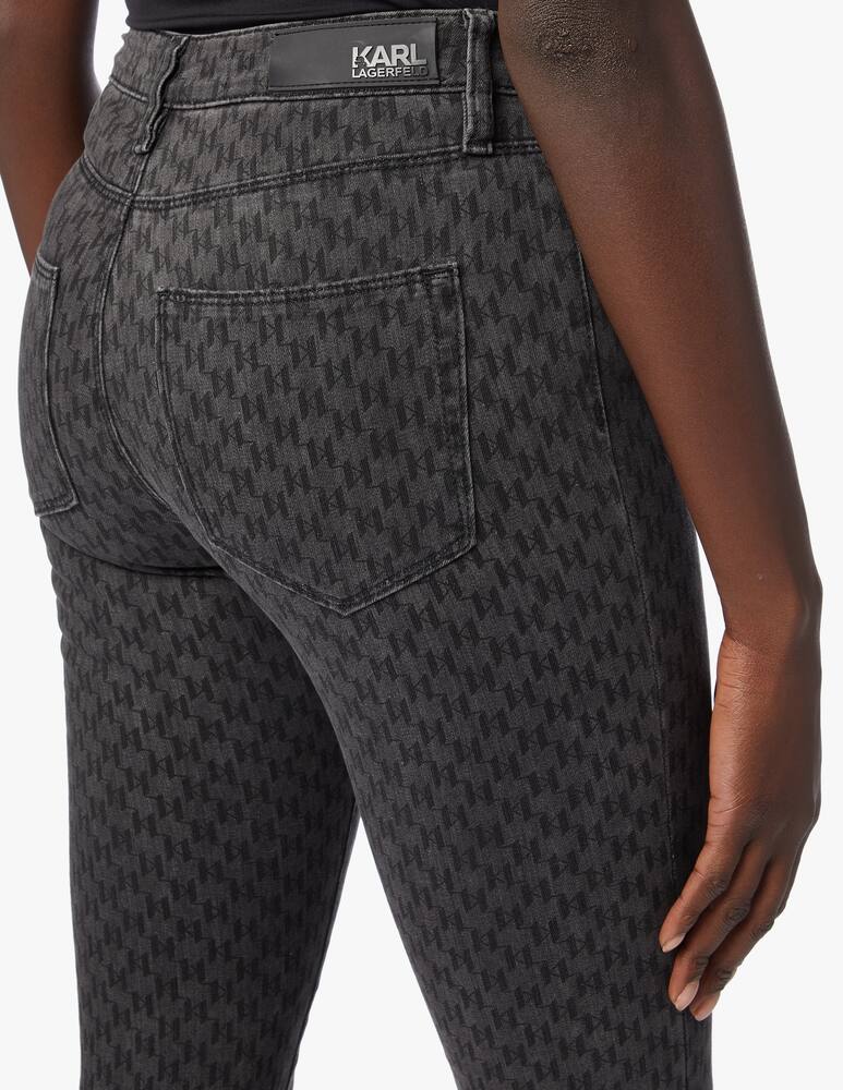 rinascente Karl Lagerfeld High rise skinny jeans monogram
