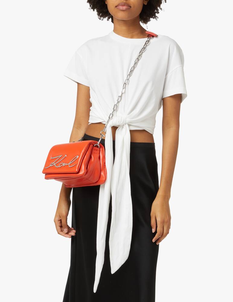rinascente Karl Lagerfeld Borsa a spalla piccola morbida K/Signature - arancione