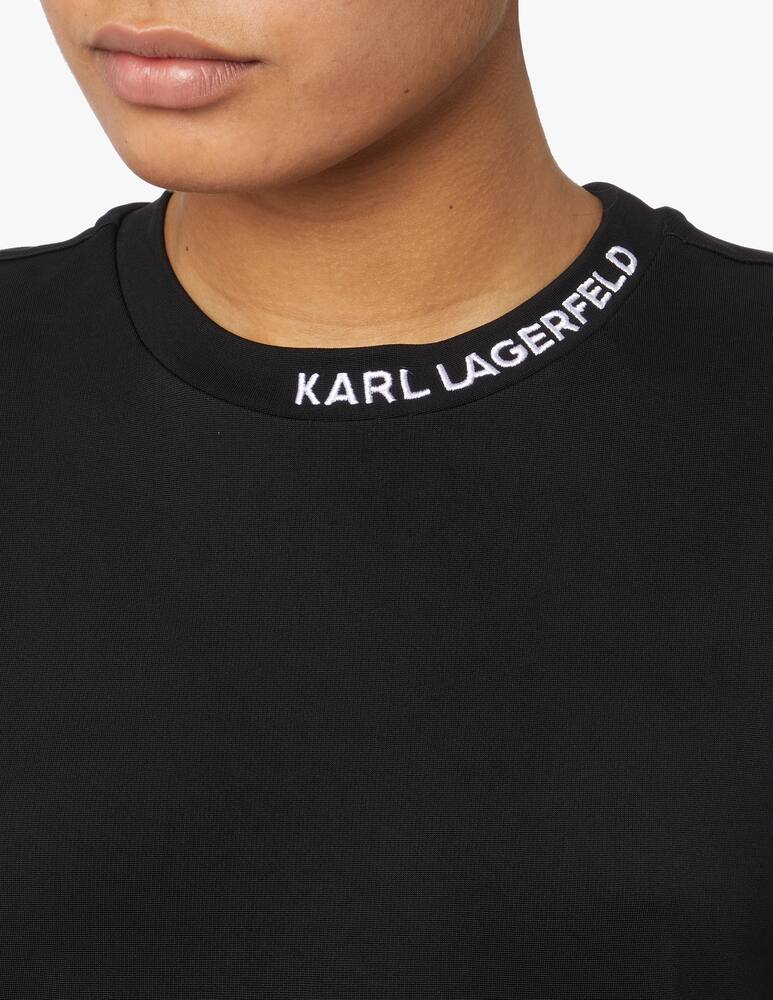 rinascente Karl Lagerfeld Vestito corto senza maniche - nero