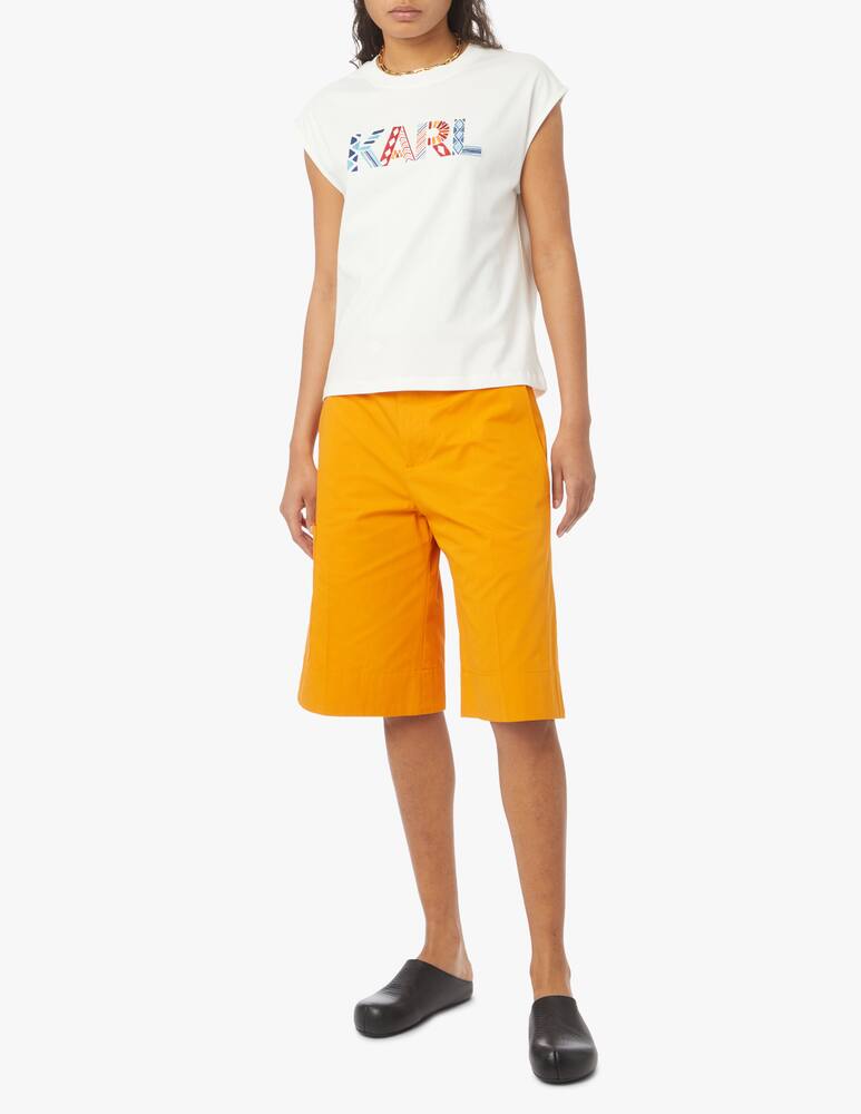 rinascente Karl Lagerfeld T-shirt in cotone con logo - bianco