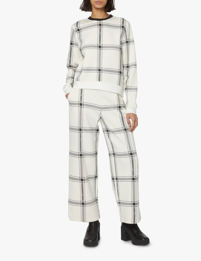 rinascente Karl Lagerfeld Sweatshirt with checked print - white