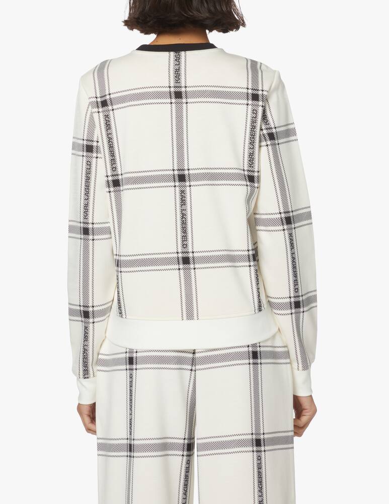 rinascente Karl Lagerfeld Sweatshirt with checked print - white