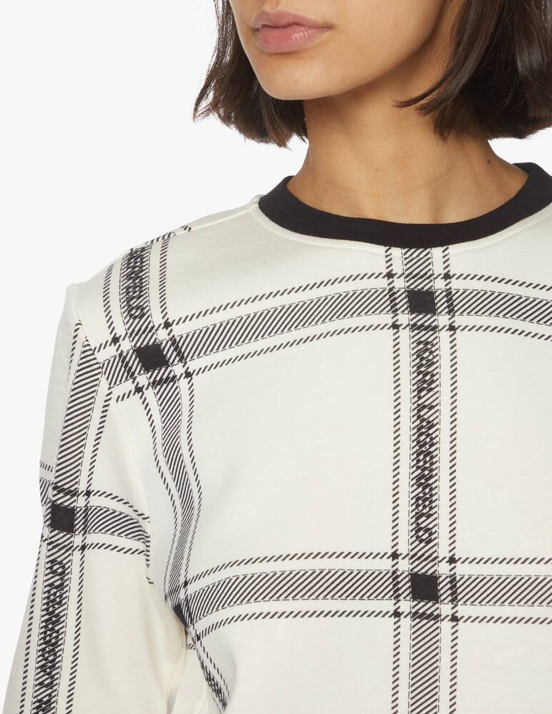 rinascente Karl Lagerfeld Sweatshirt with checked print - white