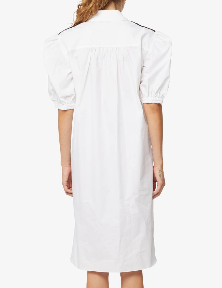 rinascente Karl Lagerfeld Short shirt dress with puffed sleeves - white