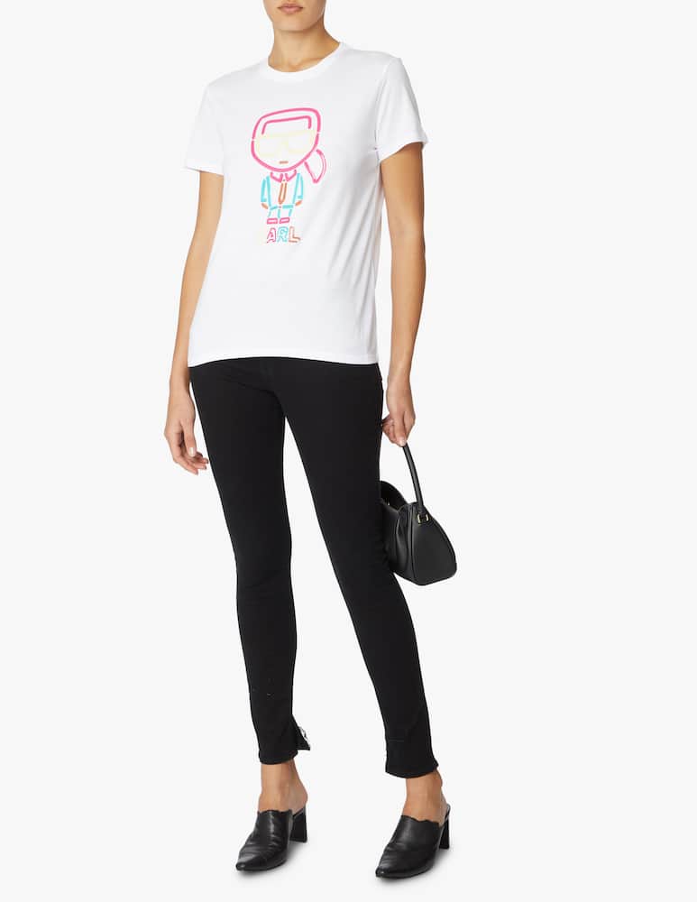 rinascente Karl Lagerfeld Ikonik Karl Jelly t-shirt - white